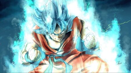 Fondo de Pantalla Animado Goku SSJ Blue de Dragon Ball [4K][HD]