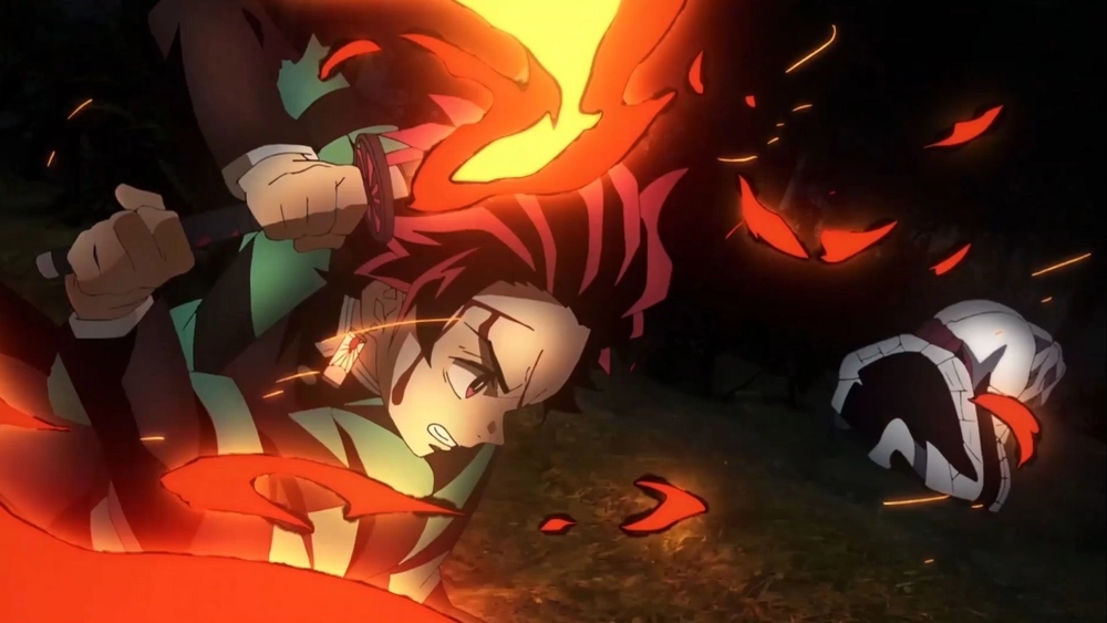 Tanjiro Kamado Peleando - Fondo de Pantalla Animado para Pc, Android & iPhone