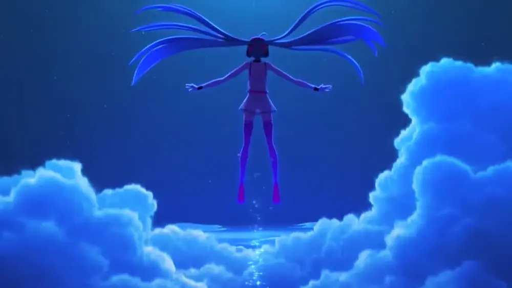 Descargar Fondo de Pantalla Animado de Hatsune Miku: Espejo y Flores 4K