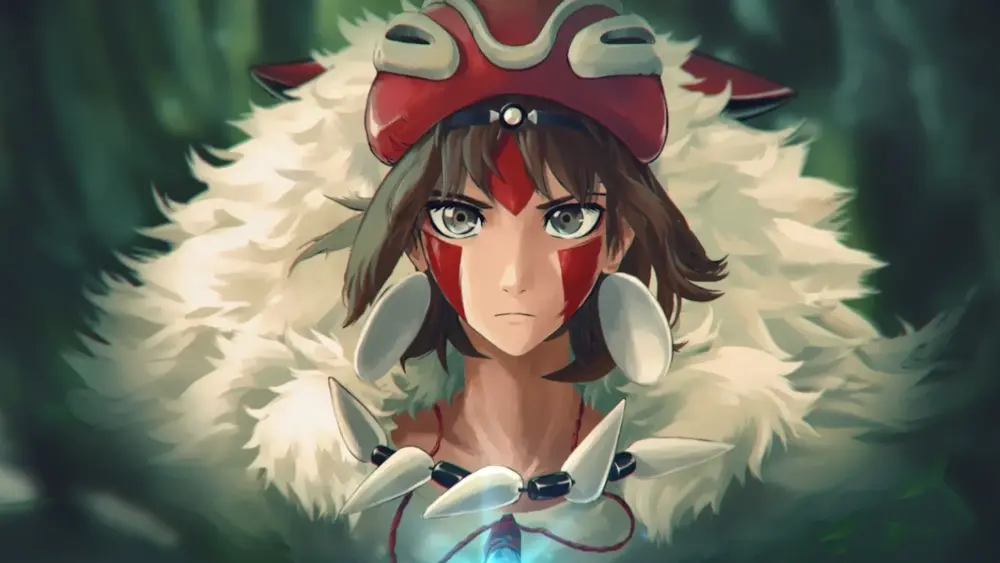 Descargar Fondo de Pantalla Animado de La Princesa Mononoke: San Collar Brillante 4K