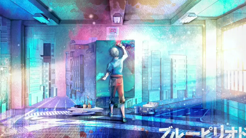 Descargar Fondo de Pantalla Animado de Periodo Azul: Creando una Pintura 4K