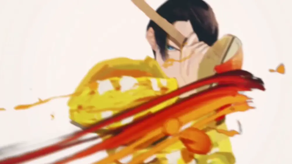 Descargar Fondo de Pantalla Animado de Periodo Azul: Brochas de Color 4K