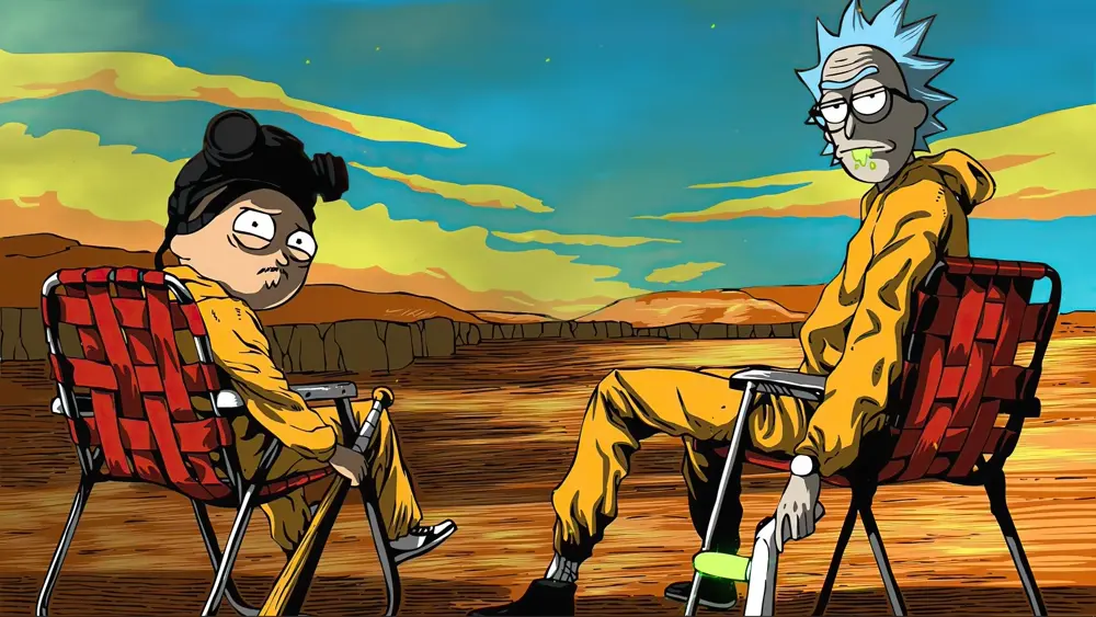 Descargar Fondo de Pantalla Animado de Breaking Bad de Rick y Morty 4K