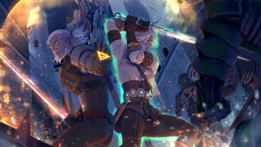 The Witcher Ciri Geralt – Animated Background for PC, Android & iPhone